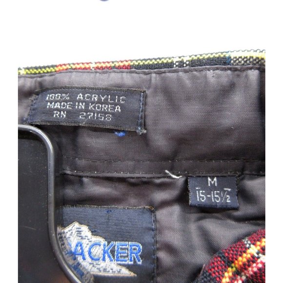 VINTAGE Backpacker Shirt Medium Red Button Up Flannel Outdoor Western - Picture 10 of 11